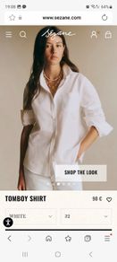 Sezane Tomboy Shirt size 36