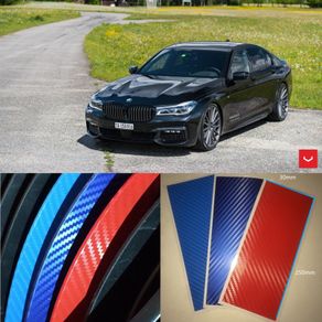 Waterproof M Stripe Decal Sticker Race Carbon Fiber for BMW Exterior Decor