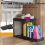 Under Sink Storage 2 Pack, 2 Tier Pull Out Cabinet Organizers for Kitchen, Bathroom Organization Image 5