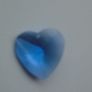 Blue Heart pendant beads, Craft supplies, Glass heart, Suncatcher parts, Jewellery supplies Image 3