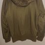 Green Bomber jacket with fur trim hood Image 2