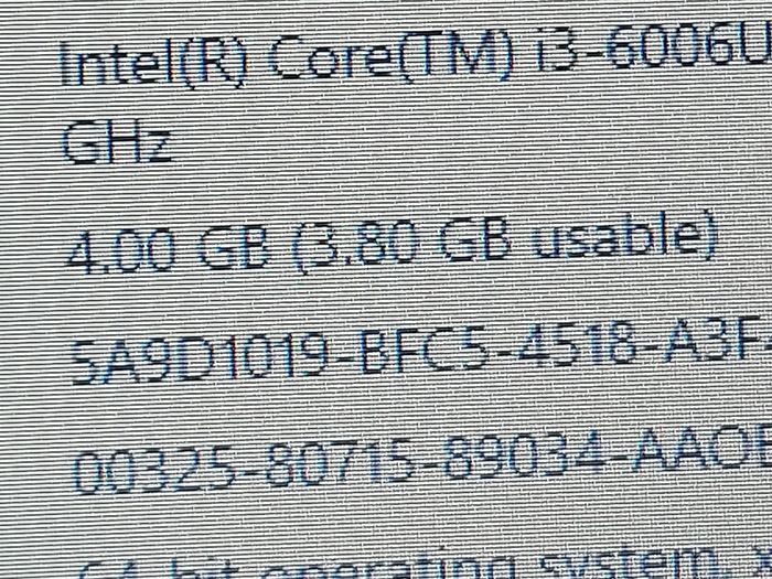 Lenovo  V110-15ISK, Model 80TL, 15.6 inch Laptop, Intel Core i3-6006U CPU, 2.00GHz, windows 10, 4GB Ram, 675GB HDD, Microsoft Edge, Chrome