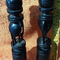 two wooden elephant's, on offer