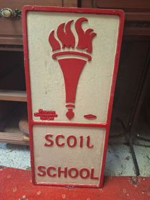 Irish MECo Cast Iron Road Sign