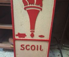Irish MECo Cast Iron Road Sign