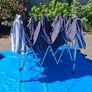 Blue Outdoor Popup Gazebo with 2 side panels Image 7