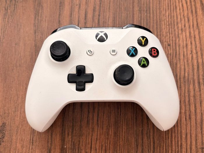 Xbox Series S with Xbox official Seagate 2TB game drive and two Xbox controllers