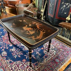 Fabulous 1950s Lacquered  folding Coffee table