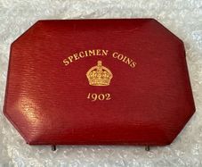 Edward VII specimen coin box -NO COINS-