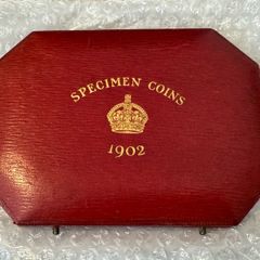 Edward VII specimen coin box -NO COINS-