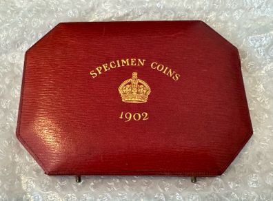 Edward VII specimen coin box -NO COINS-