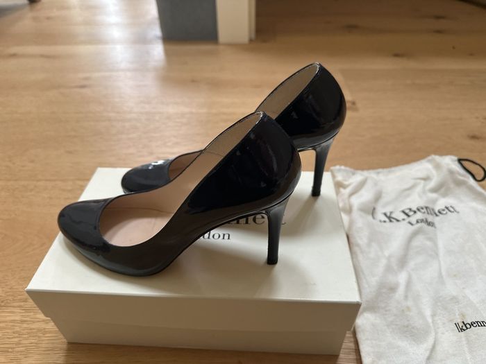 LK Bennett Navy Court Shoes