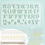 182Pcs Silicone Alphabet Resin Molds Kit, Letter Silicone Mould for Crafts Epoxy Resin Casting Molds Keychain Making Set, DIY Letter Keychain Pendant Hanging Ornaments Jewelry Resin Moulds (FREE POSTAGE) Image 2
