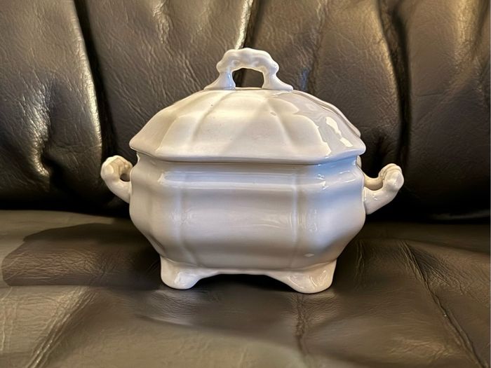 white ceramic possibly sugar bowl