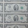 uncut 2 dollar bill sheet Image 7