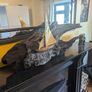 Bog Oak Galway Hooker Statue Image 3