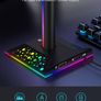 Headphone Stand Gaming Headset Holder RGB PC Gaming Accessories for Desk, Cool LED Headset Stand with 2 USB Charger for Gamer Image 6