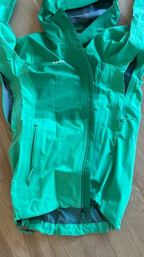 Mammut Alto Guide HS 3-Layer Waterproof Jacket - Men's S, Green - Hiking / Climbing Hardshell