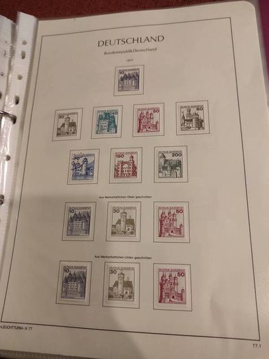 GERMANY 1975-82 album with stamps