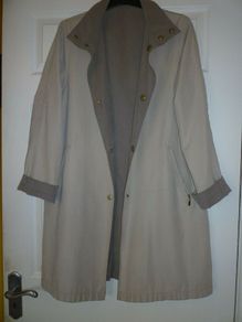 Coat Reversible Faux Suede Debenhams Mink Beige Size 12 / Medium. Mint Condition