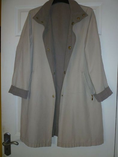Coat Reversible Faux Suede Debenhams Mink Beige Size 12 / Medium. Mint Condition