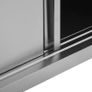 Kitchen Wall Cabinet with Sliding Doors 90x40x50 cm Stainless Steel Image 5