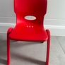 Kids child strong stackable colour chairs x 4 Image 4