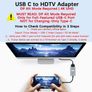 Type-C to HDTV Adapter, [4K@30Hz] High-Speed Type-C to HDTV Adapter, High-Definition Video Transmission Converter, Image 3