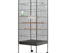 Bird Cage Grey 54x54x146 cm Steel