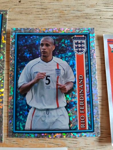 Merlin Football Premier League stickers 95 96 97 season and 2002 world cup
