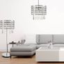 Chrome Ceiling Light Shade Cylinder Shape with Clear Acrylic Crystals 26cm x 30cm, Lampshades for Ceiling Lights & Floor Lamps, Lamp Shades for Bedroom, Living Room, Kitchen, Hallway (FREE POSTAGE) Image 5