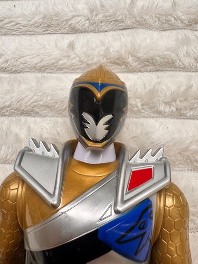 SCG Power Rangers Dino Charge Gold Power Ranger 42121 approx. 12" Used Please see photos