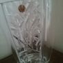 Heavy French Cut Glass Vase Image 4