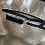 Womans London Fog Elegant Shoulder Bag Handbag In black & ivory Image 7
