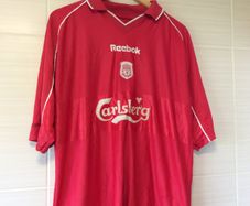 Liverpool Jersey. Official Reebok Mens Home Jersey. Season 2000-2002. Original From The Time. Not A Modern Remake.