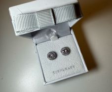 Tipperary silver Round Earrings Pave Set Surround