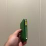 Oroton Margot Mini 10 Credit card zip wallet women green vintage Image 4