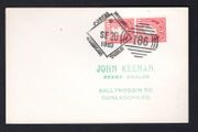 1963 Ireland Postal History Exhibition Dublin Exhibition Exhibition cancel tying 2 X 1d Ireland Map Definitive Stamp on Plain Cover