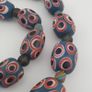 Antique Venetian Style Thousand Eye Glass Big Beads Necklace Image 9