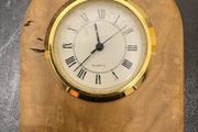 Handmade Rustic Wooden Quartz Mantel Clock