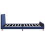 Bed Frame Blue Fabric 135x190 cm Image 9