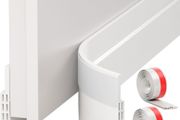 2 Pack Draft Excluder for Doors, Self Adhesive Door Draft Excluder Soundproof Weather Proof Draught Excluder for Doors 2" W x 39" L White
