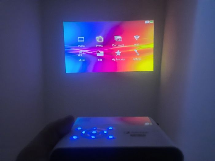 Pocket projector HDMI USB SD AV Micro Usb, Wifi chargeable