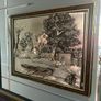 Decorative embossed metal wall plaques brass art from the 1970s 1990s Image 3