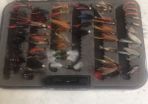 Box of Salmon and Trout Flies