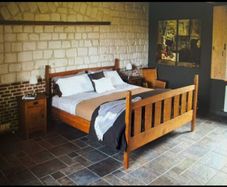 Solid oak bedside tables