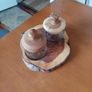 Wooden and glass display Image 6