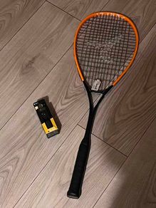 Decathlon Squash Racket with Squash Balls
