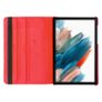 For Samsung Galaxy Tab A8 10.5 2021 Tablet Case 360 Rotating PU Leather Cover - Red Image 5