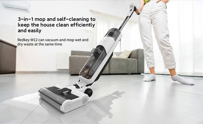 Cordless Wet Dry Vacuum Cleaner For Home All In One Smart Wireless Mop Floor Washer Handheld Household Self-Cleaning